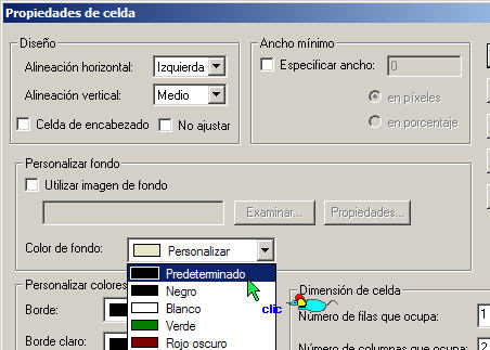 Color de celda II