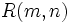 R(m,n)\,