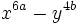 x^{6a}-y^{4b}\;