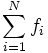 \sum_{i=1}^N f_i
