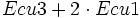 Ecu3 + 2 \cdot Ecu1