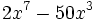 2x^7-50x^3\;