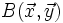 B(\vec{x},\vec{y})