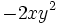 -2xy^2 \;\!