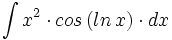 \int x^2 \cdot cos \, (ln \, x) \cdot dx