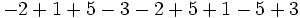 -2+1+5-3-2+5+1-5+3\;