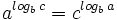 a^{log_b \, c} = c^{log_b \, a}