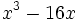 x^3-16x\;