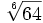 \sqrt[6]{64}