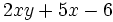 2xy+5x-6\;