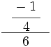 \cfrac{~~ \cfrac{-1~}{4} ~~}{6}\;