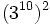 (3^{10})^2\;