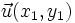 \vec{u}(x_1,y_1)