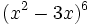 (x^2-3x)^6\;