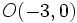 O(-3,0)\,