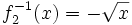 f_2^{-1}(x)=-\sqrt{x}