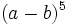 (a-b)^5\;