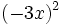 (-3x)^2\;