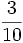 \frac{3}{10}
