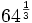 64^{\frac{1}{3}}