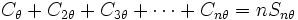 C_\theta+ C_{2\theta}+ C_{3\theta} +\cdots+C_{n\theta}=nS_{n\theta}