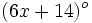 (6x+14)^o\,