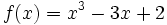 f(x)=x^3-3x+2\;