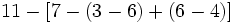 11-[7-(3-6)+(6-4)]\,