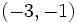 \left ( -3, -1 \right )