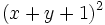 (x+y+1)^2\;