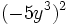 (-5y^3)^2\;