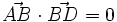 \vec{AB} \cdot \vec{BD}=0