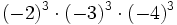 (-2)^3 \cdot (-3)^3 \cdot (-4)^3
