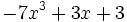 -7x^3+3x+3\;