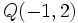 Q(-1,2)\,