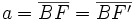 a=\overline{BF}=\overline{BF'}