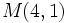 M(4,1)\,