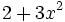 2+3x^2\;