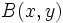 B(x,y)\,