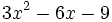 3x^2-6x-9\;