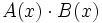 A(x) \cdot B(x)\;