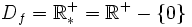 D_f=\mathbb{R}_*^+=\mathbb{R}^+ - \{0\}