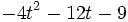 -4t^2-12t-9\;