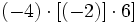 (-4) \cdot [(-2)] \cdot 6]\;