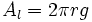 A_l=2 \pi rg\;\!