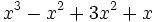 x^3-x^2+3x^2+x\;