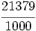 \cfrac{21379}{1000}