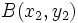 B(x_2,y_2)\;