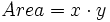 Area=x \cdot y