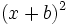 (x+b)^2\;